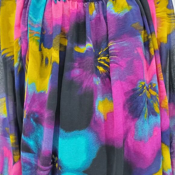 W Worthington 2-piece Plus Size Multi-Color Sheer Blouse - Picture 8 of 11